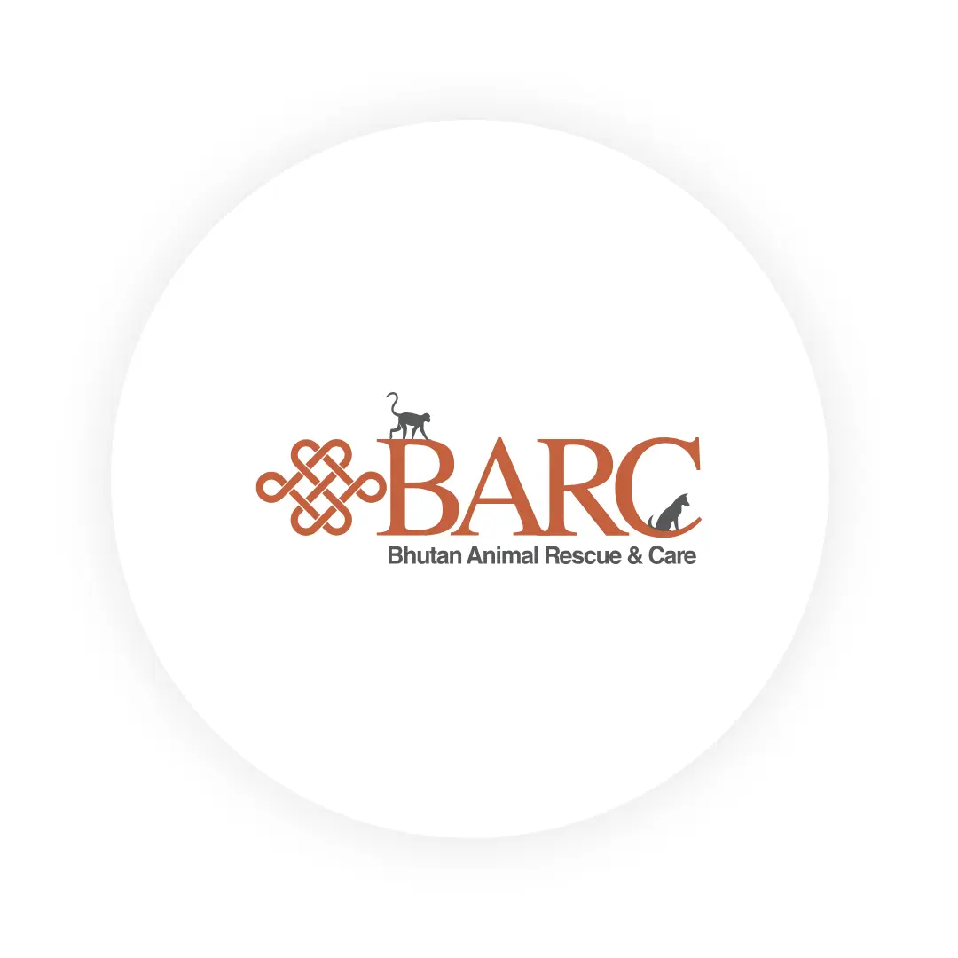 orange logo of BARC